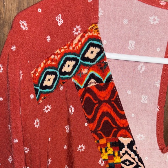 Torrid Rust Red Patterned Mini Dress - Picture 9 of 11